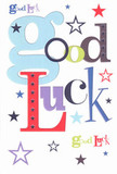 Bright and uplifting, this good luck card brims with the energy that defines Spitalfields-bold, unexpected, and full of possibility. The words 'Good Luck' tumble in joyful arrangement across a brilliant white background, the letters painted in blend of pastel blue, vivid red, moss green, and regal violet, each one as uniquely chosen as flowers in a hand-tied bouquet by a local florist. Whimsical stars sparkle in navy, lavender, lemon-lime, and indigo, reminiscent of city lights and hopes floating above lively market scenes. The card's smooth, high-quality surface invokes the feeling of fine stationery from Spitalfields' cherished shops-a pleasure to touch, hold, and send along with words of encouragement. It's a card that feels perfect for marking new beginnings-be it starting a job near Liverpool Street or setting off on an adventure-delivering a generous dose of optimism and the gentle magic of steadfast friendship cherished within the community.